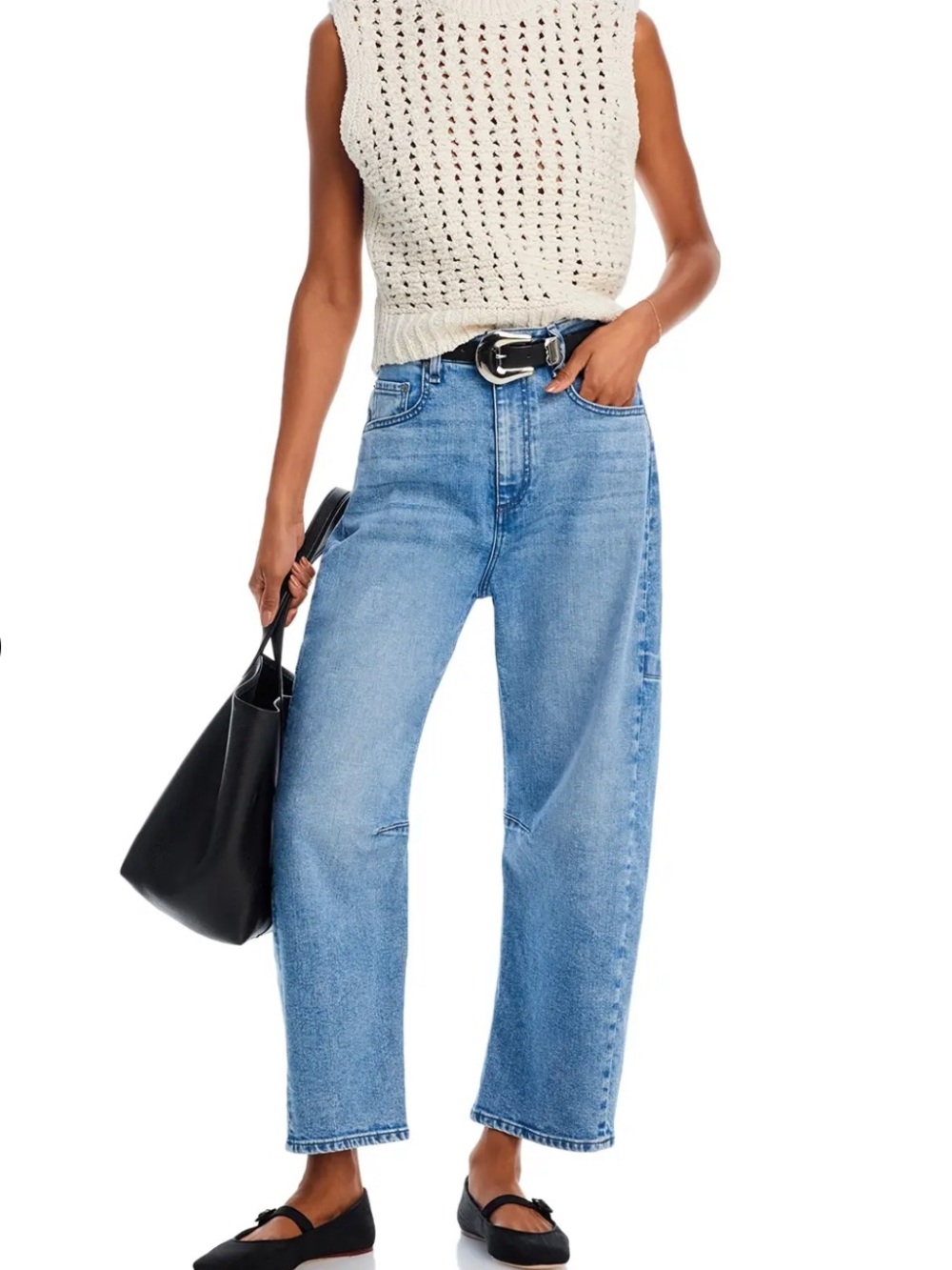 rag & bone Charlie High-Rise Barrel Jeans in Jalen